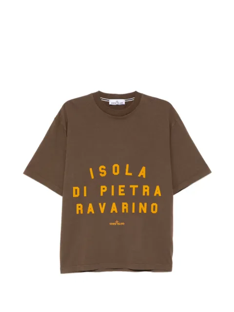 Stone Island T-Shirt mit Logo-Print