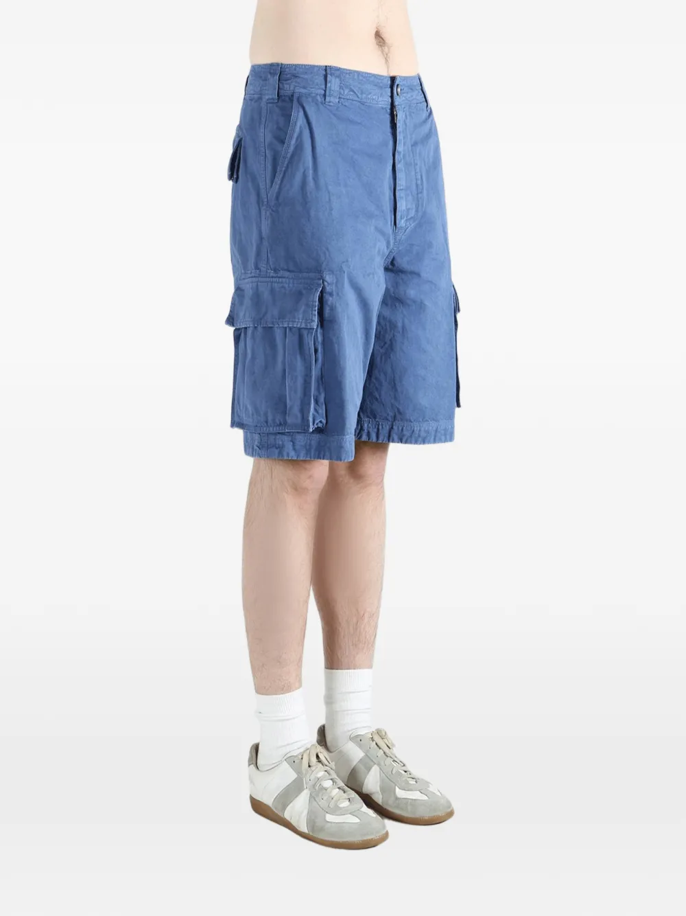 ERL Shorts met riemlussen en zak Blauw