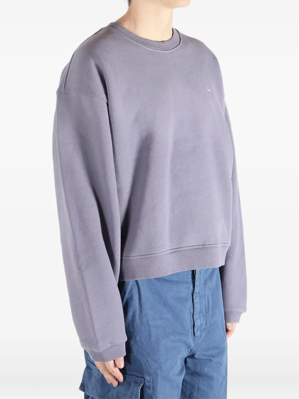 ERL Sweater met borduurwerk Paars