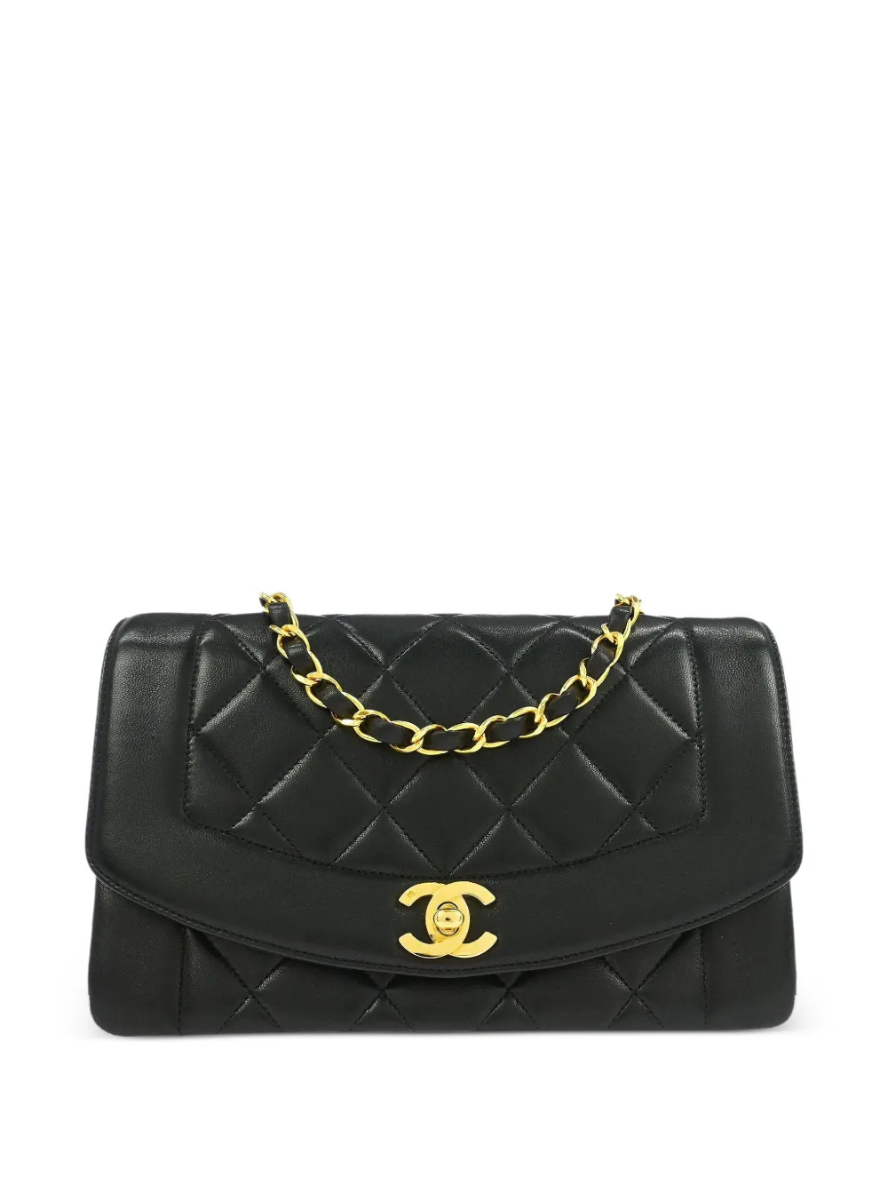 CHANEL Pre-Owned 1992 small Diana shoulder bag - Nero