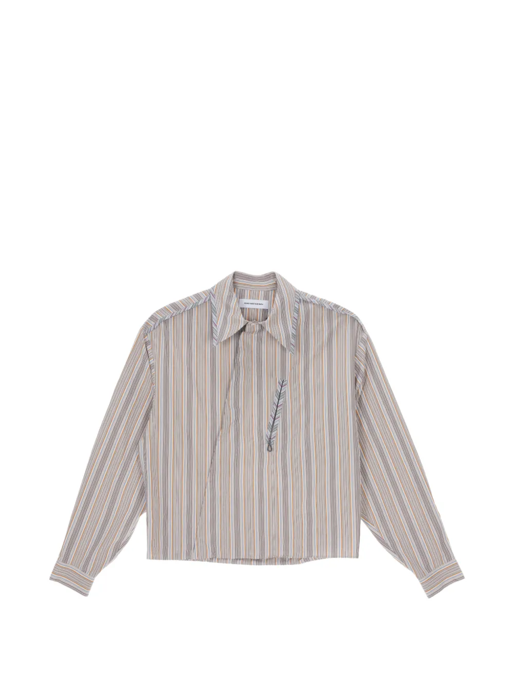 Kiko Kostadinov Camicia Murad a righe - Toni neutri