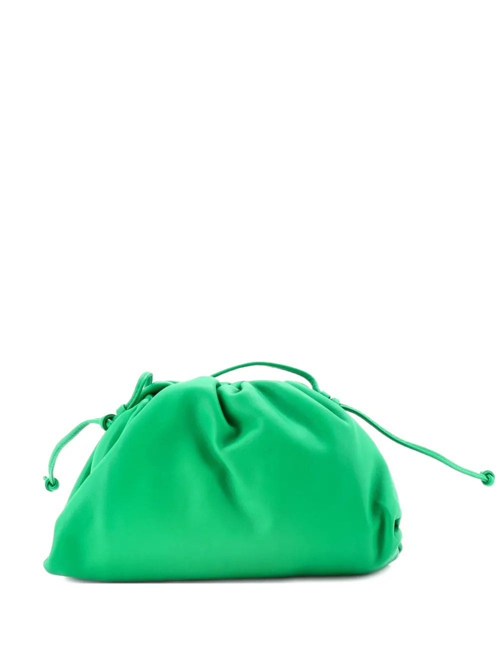 Bottega Veneta Pre-Owned The Pouch Leather Mini crossbody bag - Verde