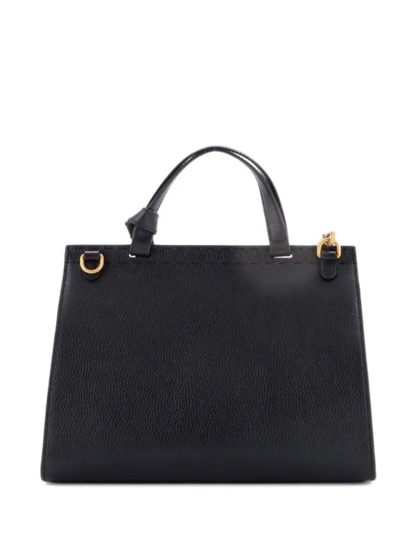 Gucci Pre-Owned GGマーモント トップハンドル バッグ レザー スモール 