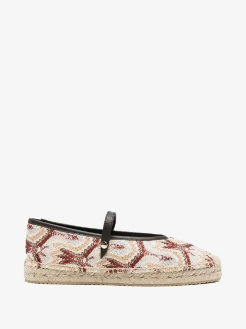 Missoni alpargatas con tiras