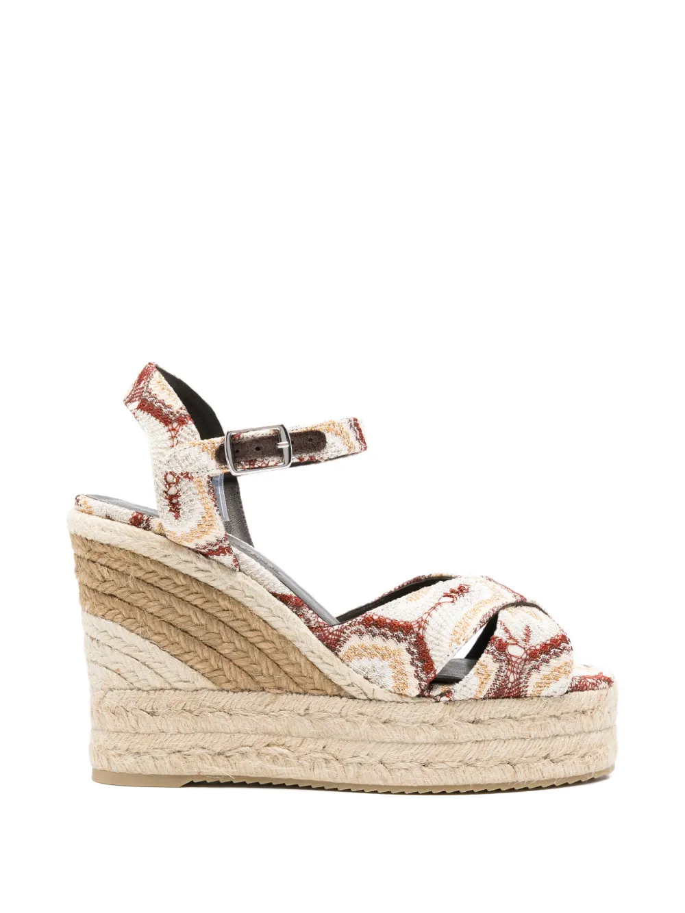 Missoni Espadrilles met geweven plateauzool Beige