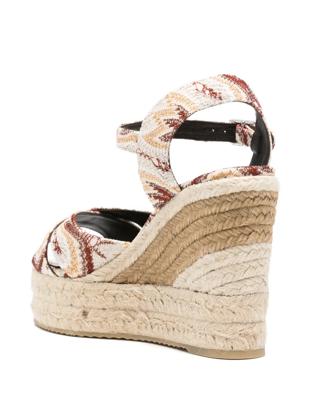 Missoni Espadrilles met geweven plateauzool Beige