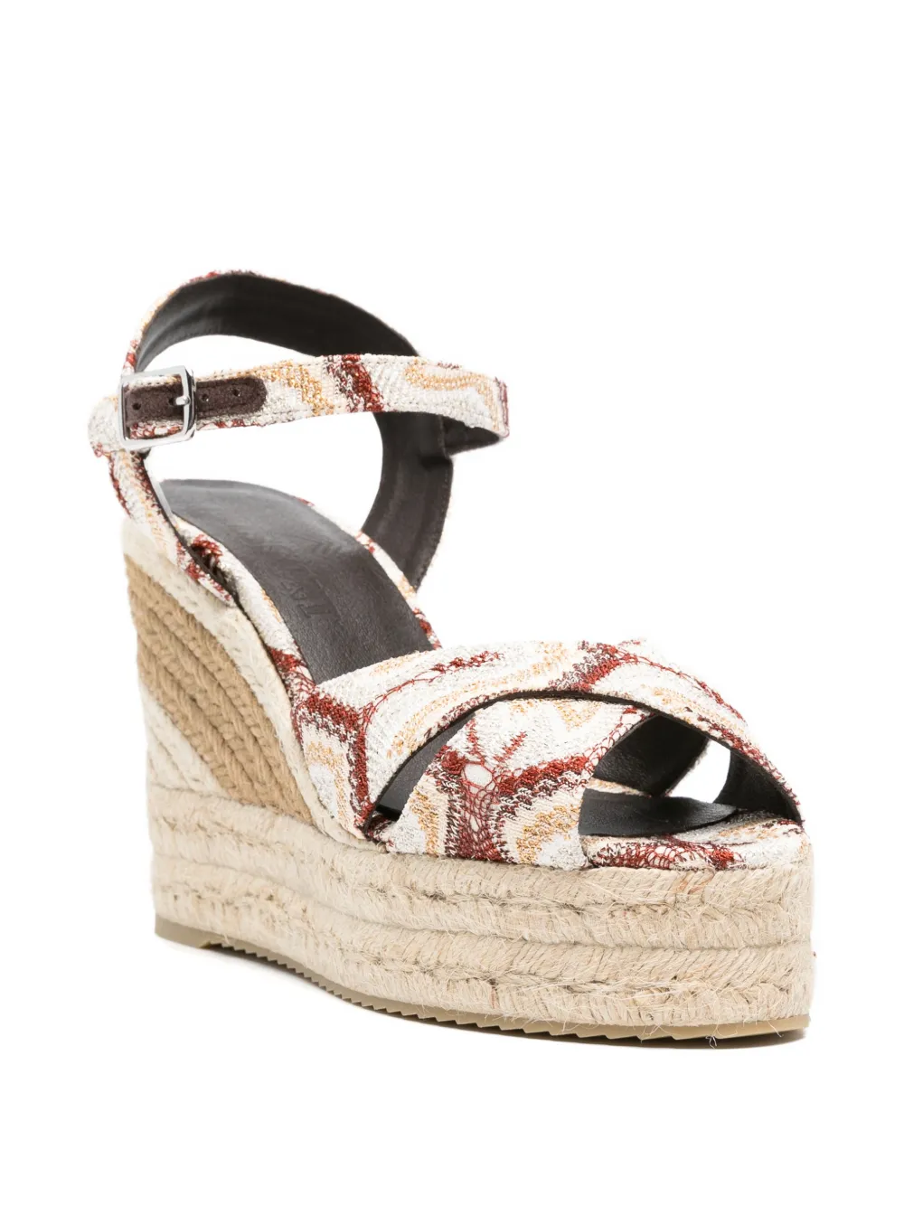 Missoni Espadrilles met geweven plateauzool Beige