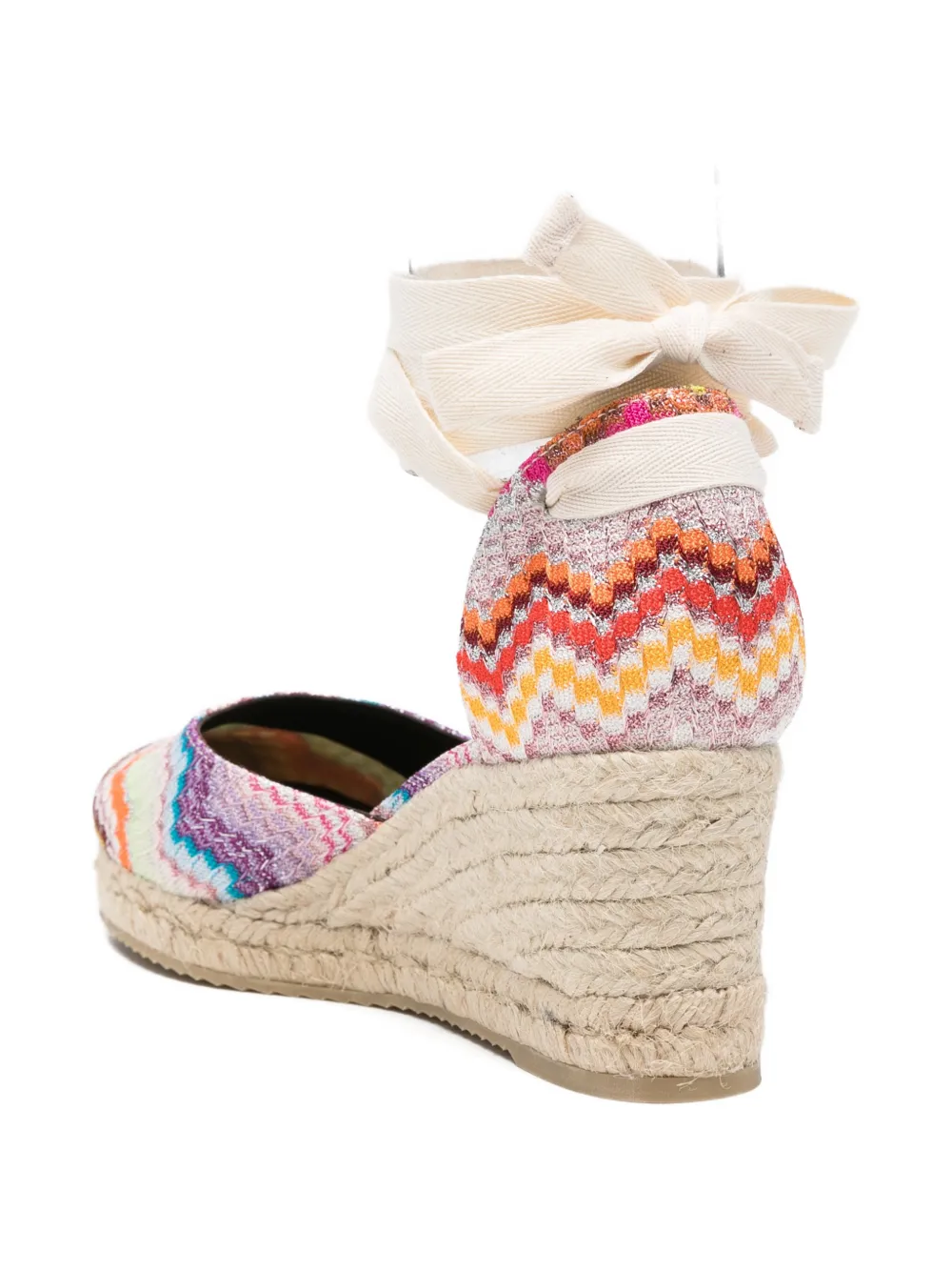 Missoni Gestrikte espadrilles met chevron patroon Oranje
