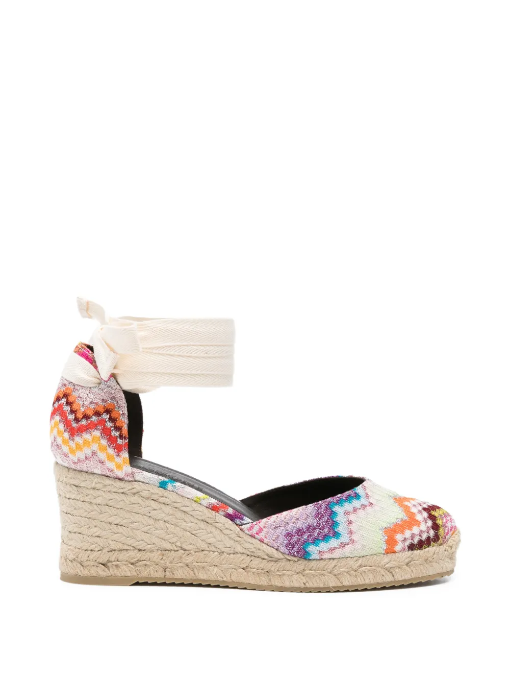 Missoni Gestrikte espadrilles met chevron patroon Oranje