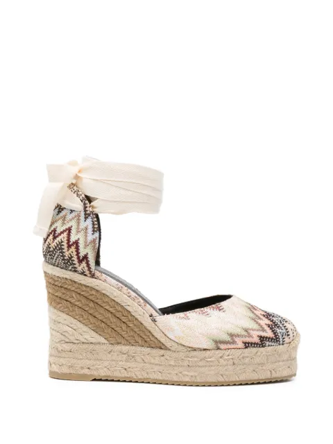 Missoni zigzag-pattern tie espadrilles