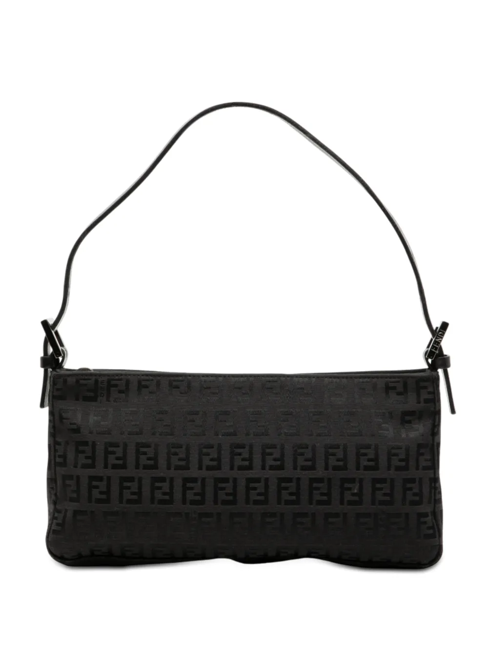 Fendi Pre-Owned 2000-2010 Zucchino Canvas shoulder bag - Nero