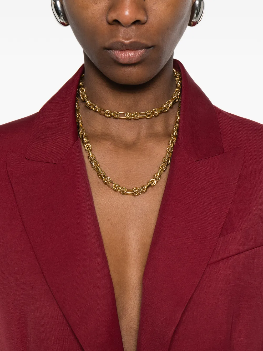 P.A.R.O.S.H. Blazer met enkele rij knopen Rood