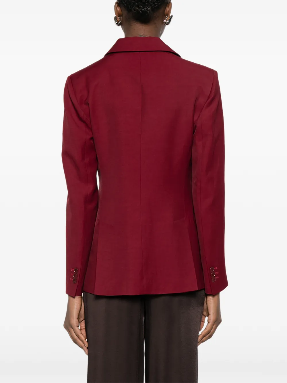 P.A.R.O.S.H. Blazer met enkele rij knopen Rood