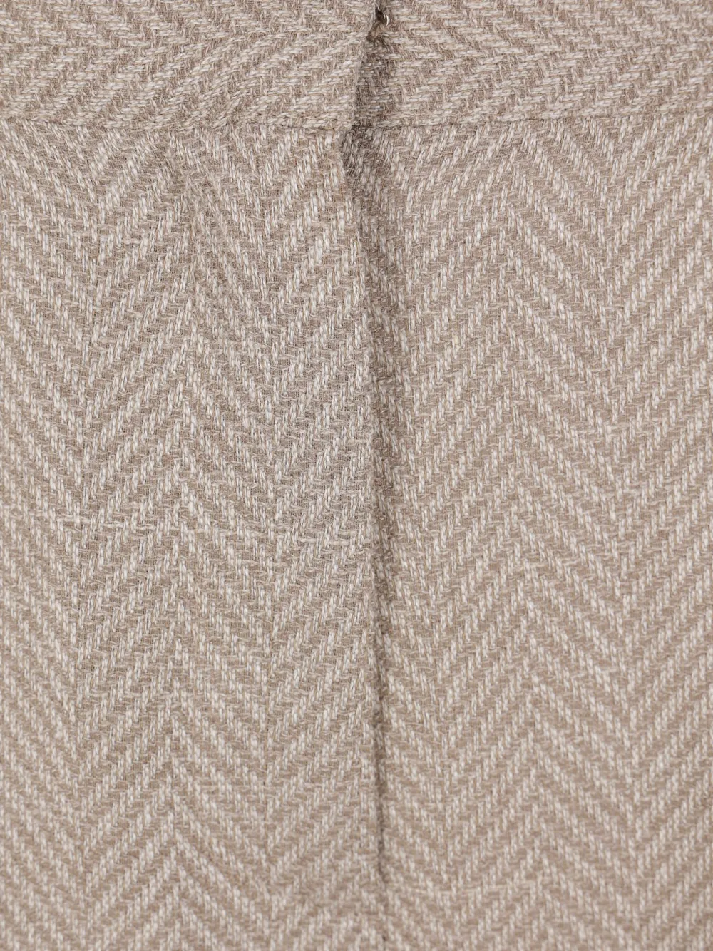 Dusan Broek met visgraatpatroon Beige