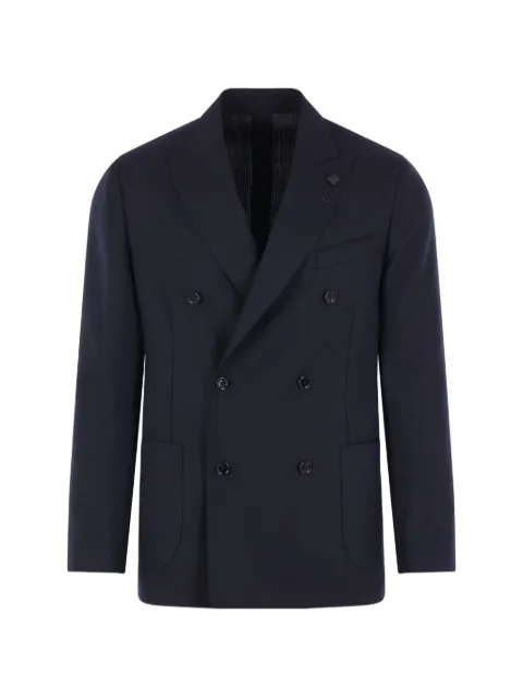 Lardini peak-lapels double-breasted blazer