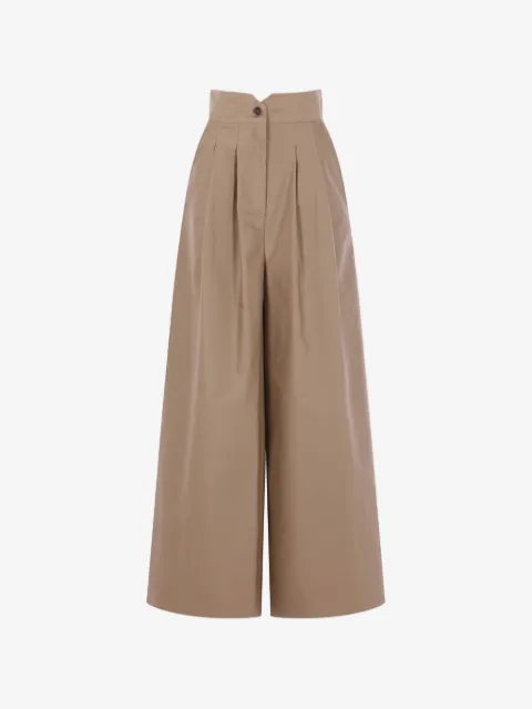 Dusan pleated wide-leg trousers
