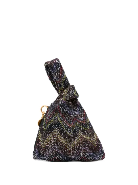 Missoni chevron metallic tote bag