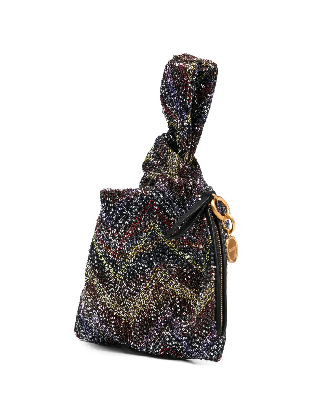  Missoni Chevron Metallic Tote Bag - Black 