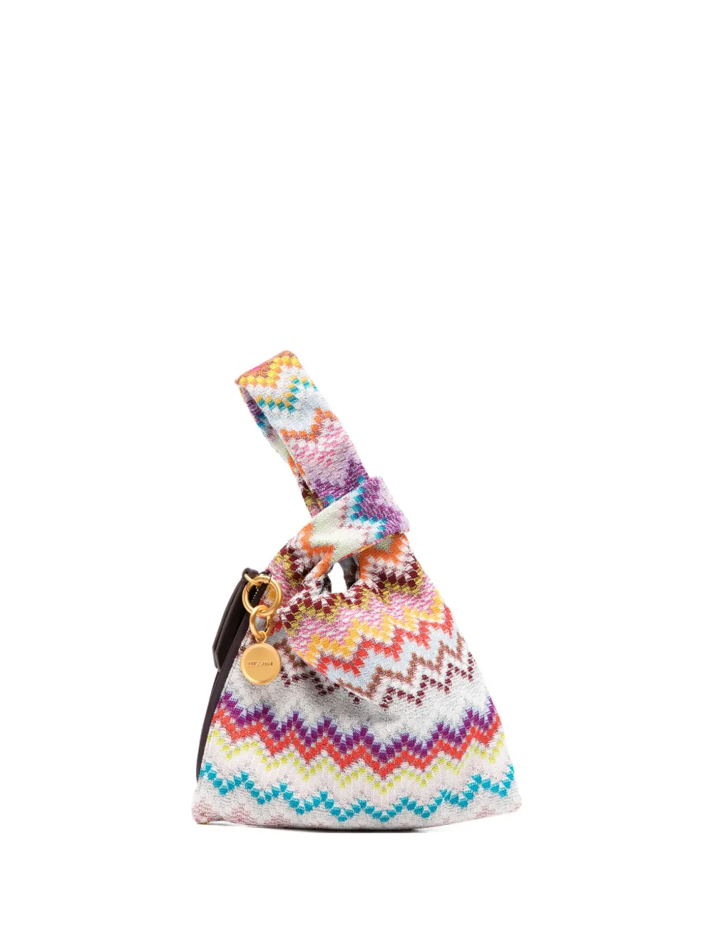 Missoni Raschel zig zag handle tote bag - Bianco