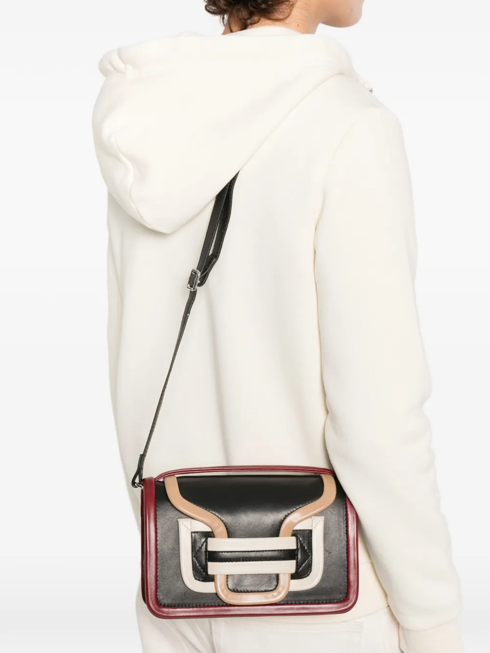 Pierre Hardy Leather Crossbody Bag - Black 