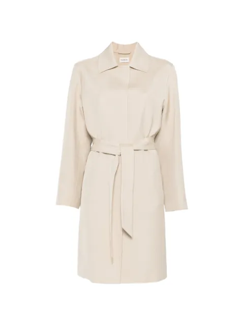 P.A.R.O.S.H. belted long jacket