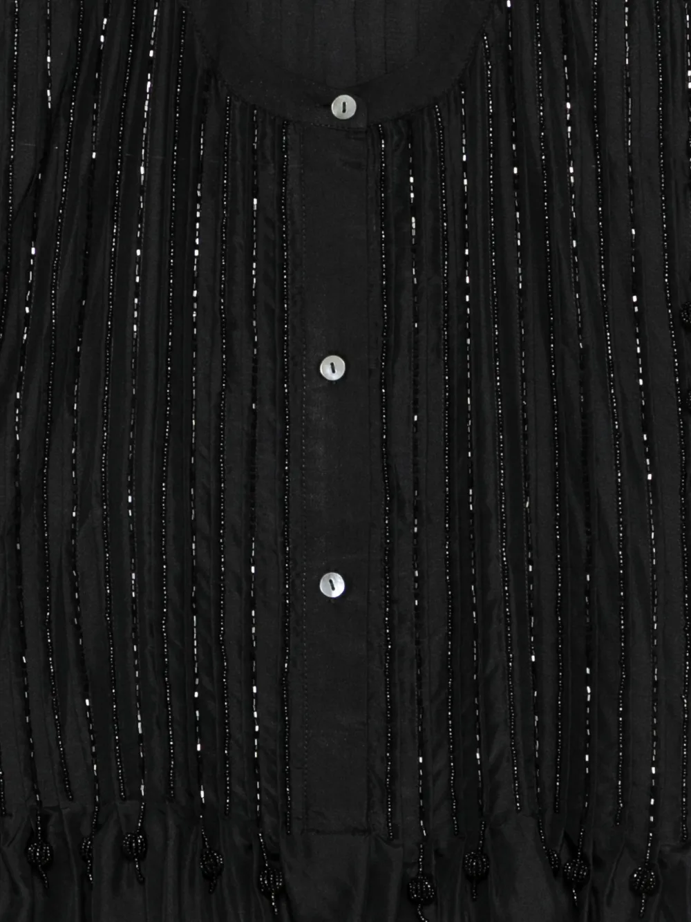  P.a.r.o.s.h. Sadio Beaded Blouse - Black 