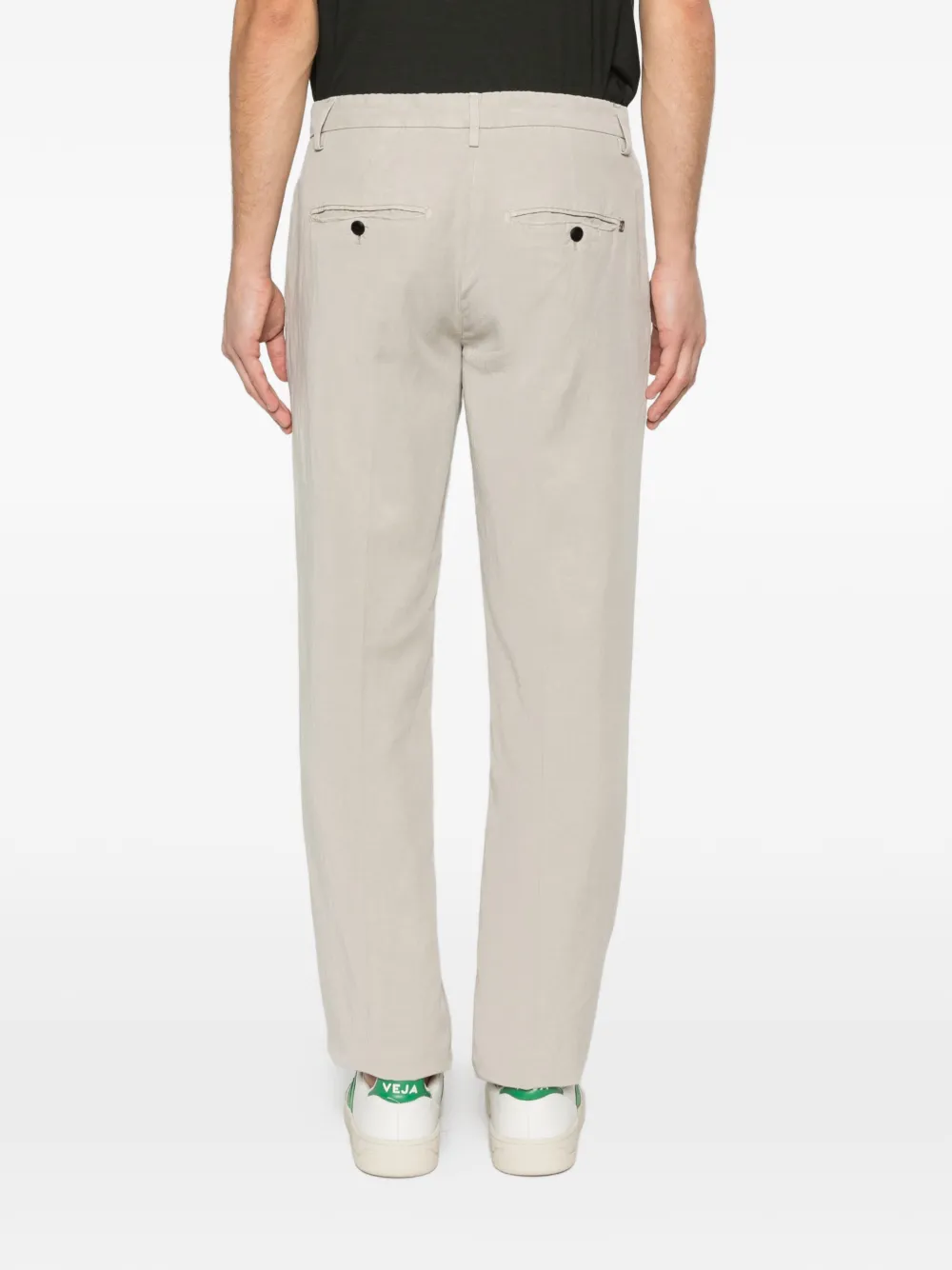 DONDUP Broek met riemlussen Beige