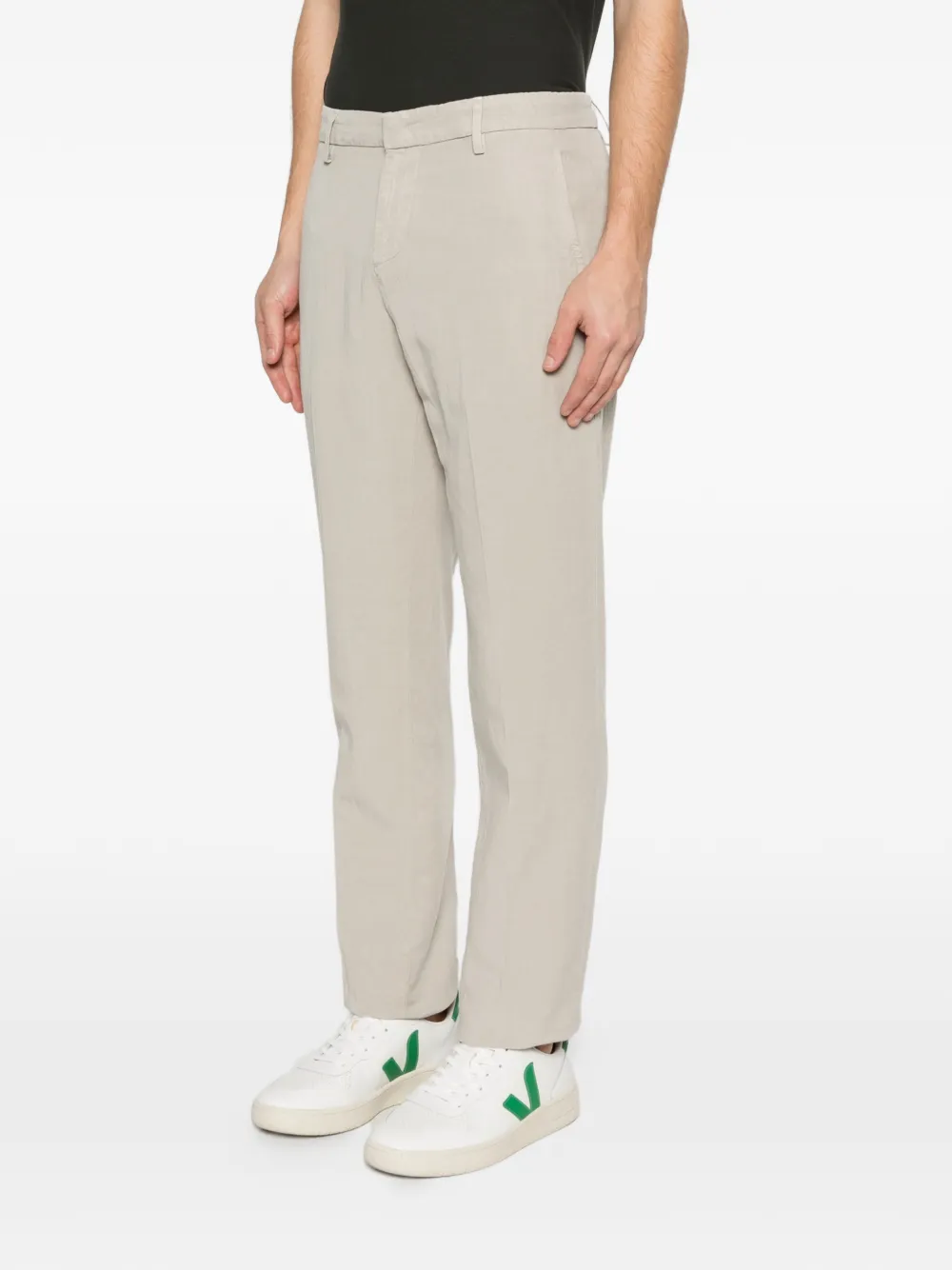 DONDUP Broek met riemlussen Beige