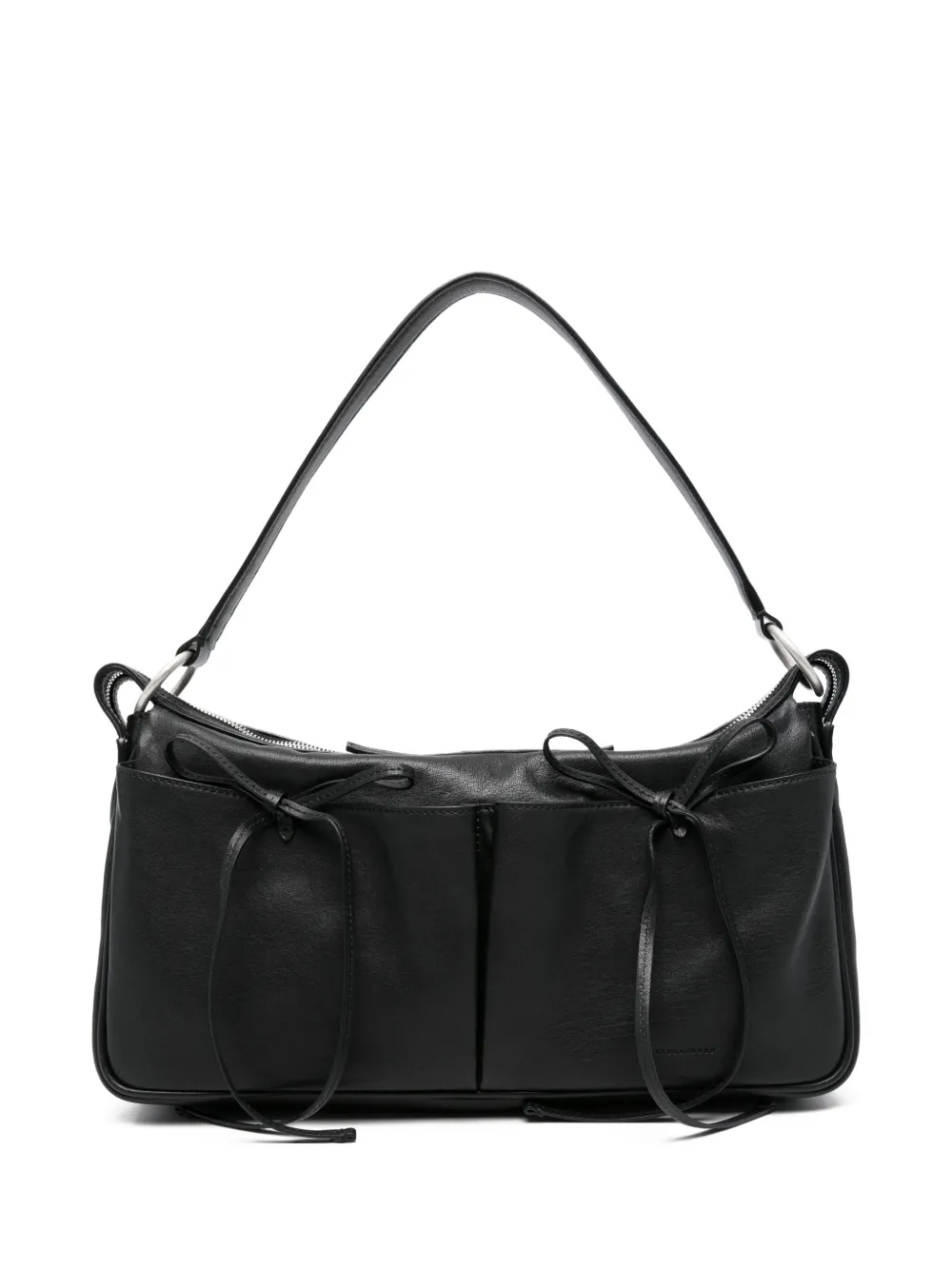 Marge Sherwood tie detail tote bag - Nero