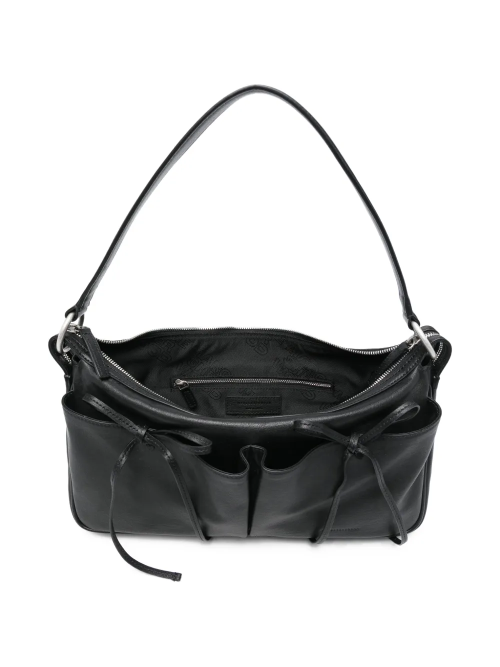 tie detail tote bag