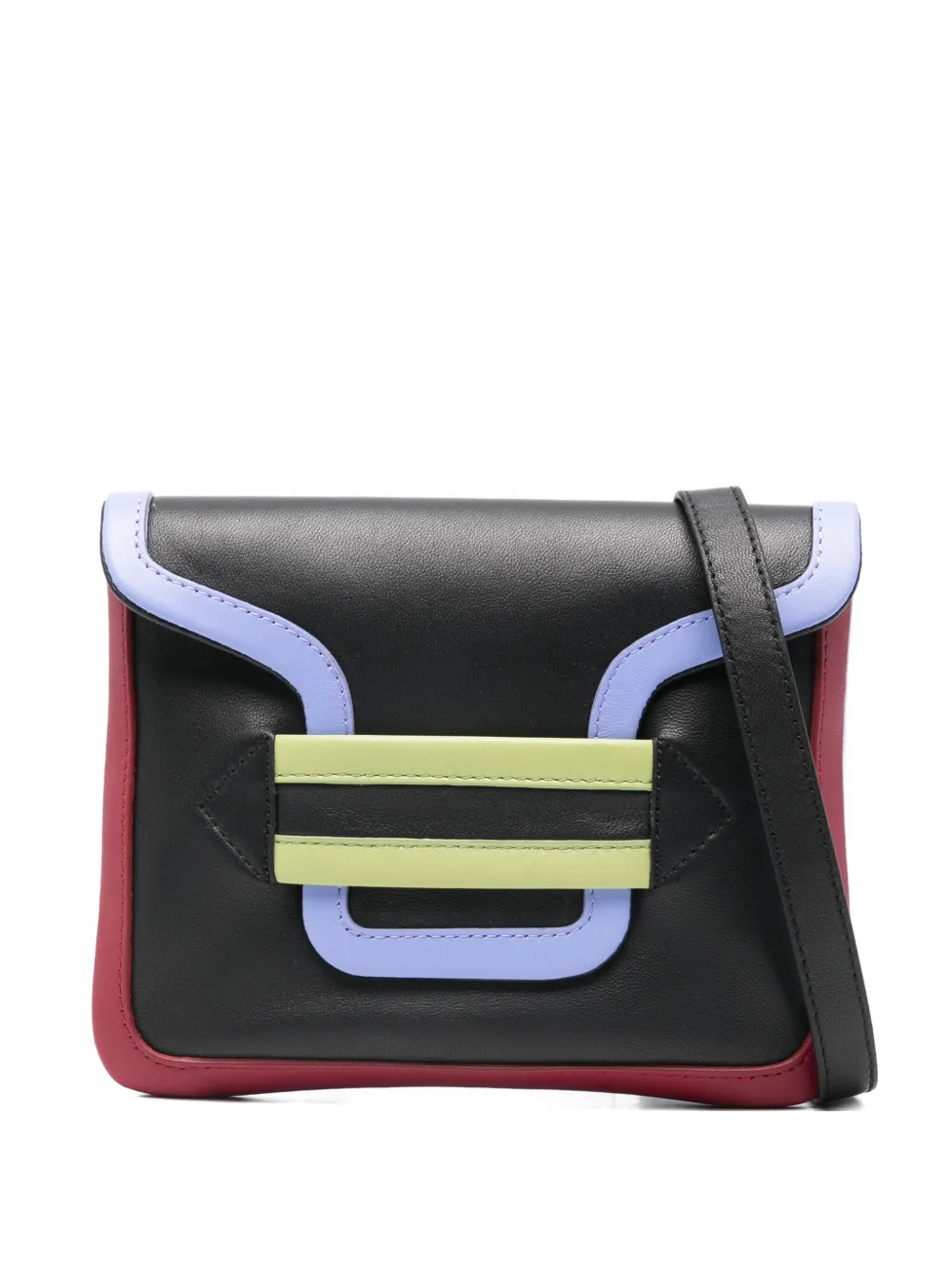 Pierre Hardy colourblock strap clutch - Nero