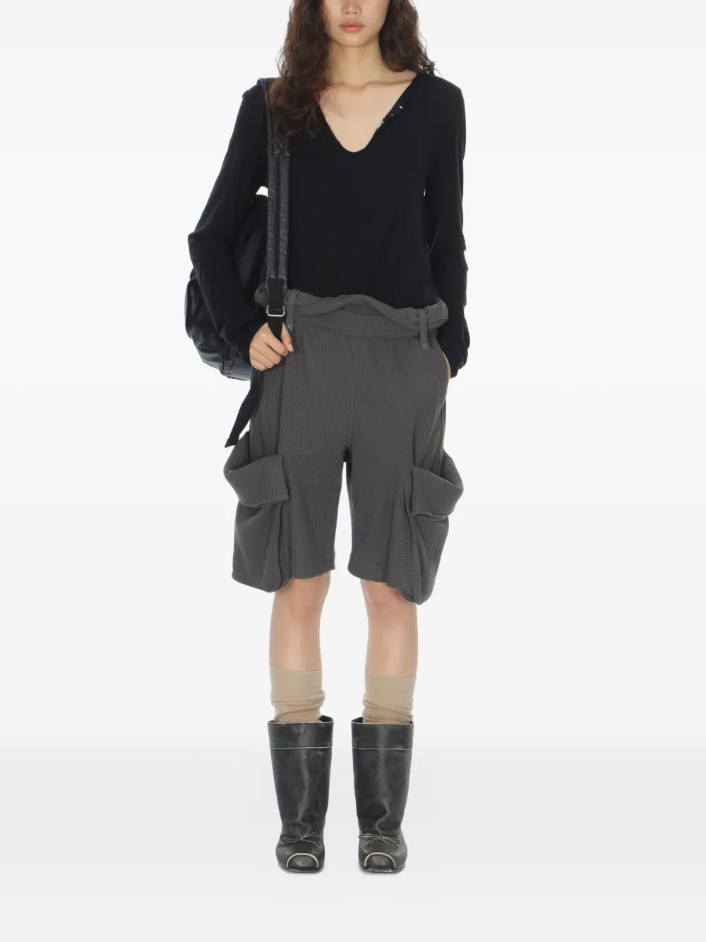 Hook Henley Long-Sleeve Top