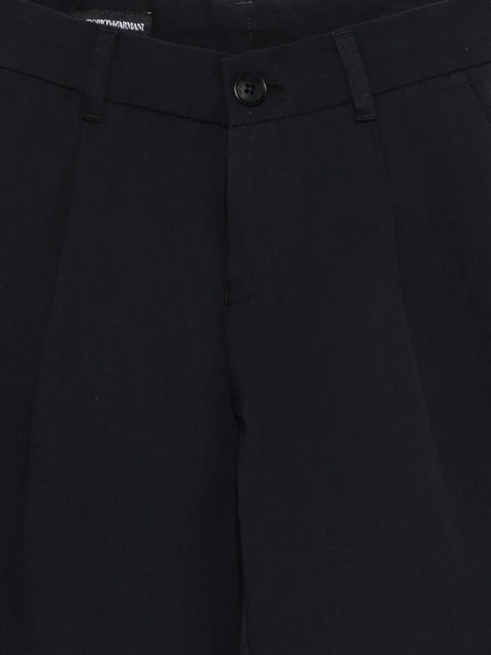 Emporio Armani Kids Broek met geborduurd logo Blauw