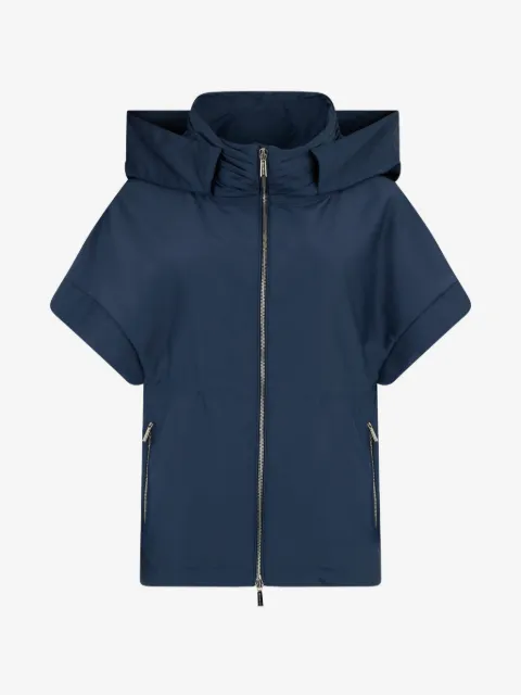 Moorer hooded short-sleeve jacket