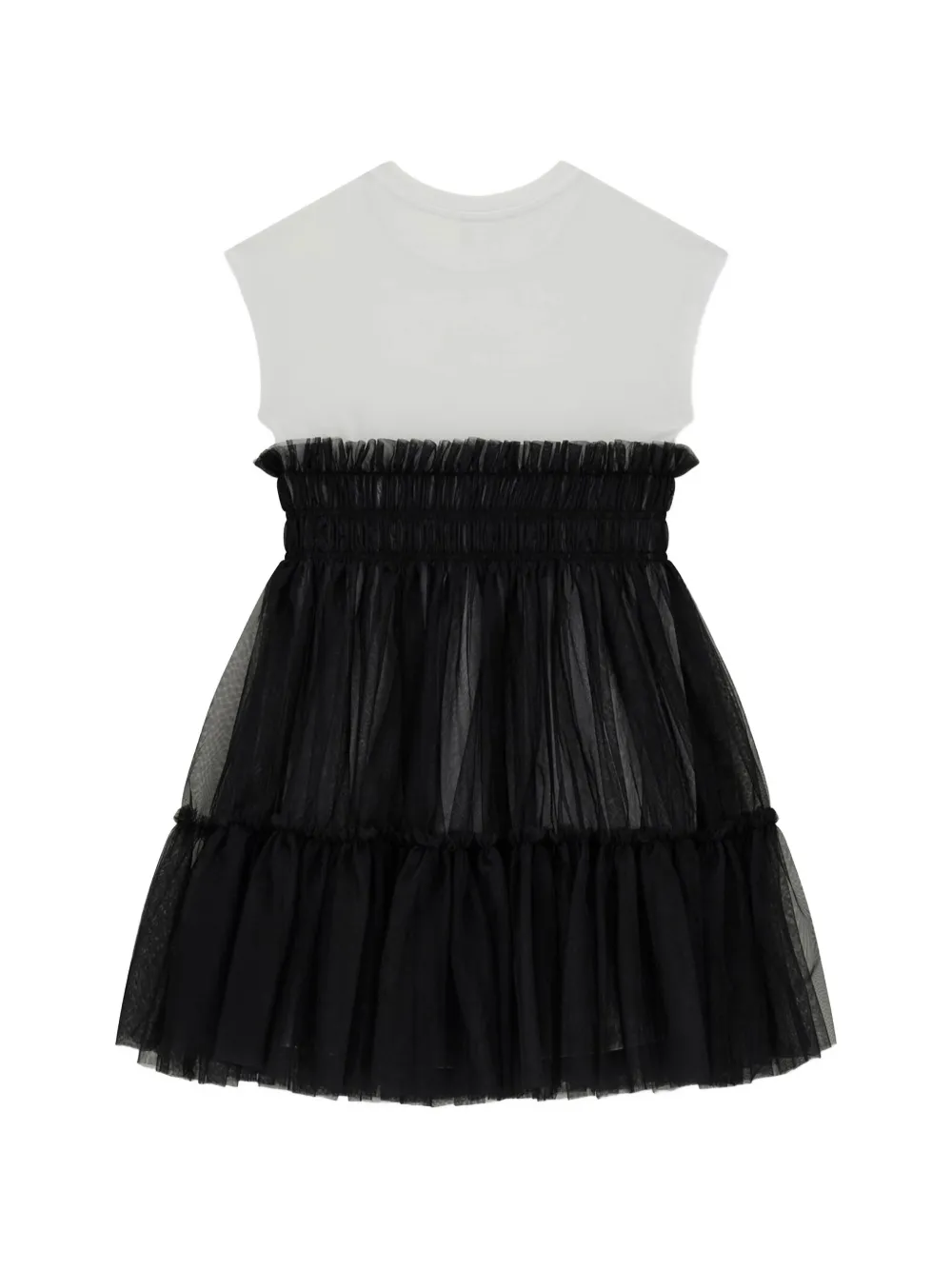 Rhinestone-Embellished Tulle Dress