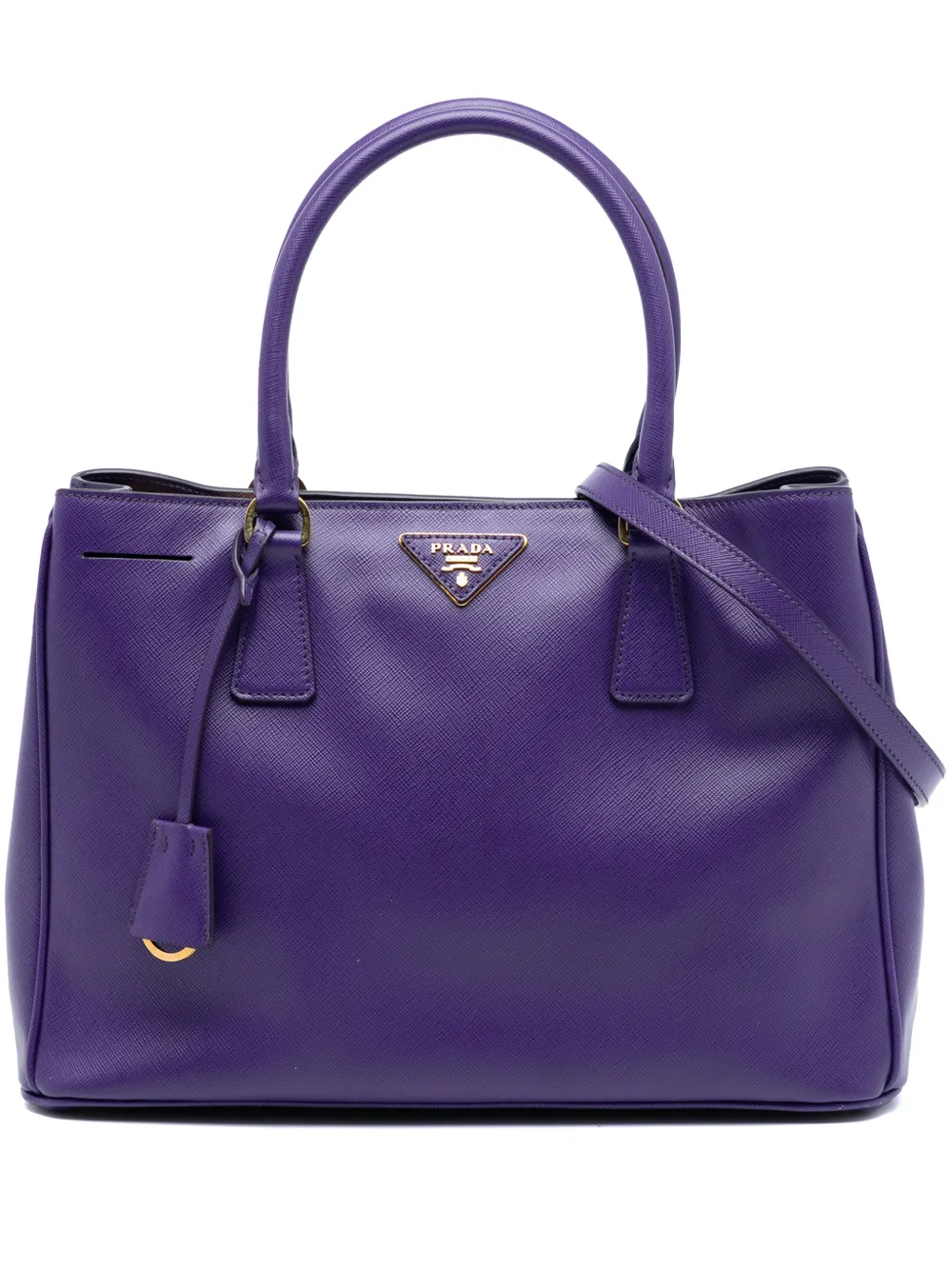 Prada Pre-Owned 2021-2025 Medium Saffiano Lux Galleria satchel - Viola