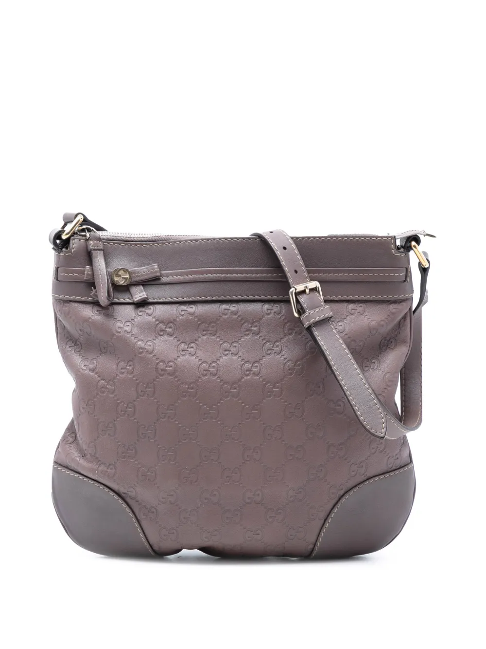 Gucci Pre-Owned 2016-2026 Guccissima Mayfair crossbody bag - Marrone