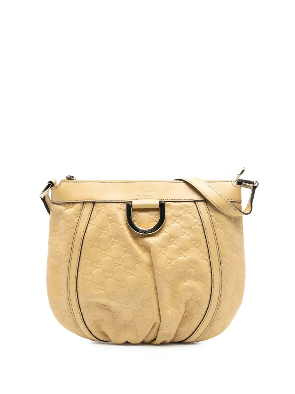 Gucci Pre-Owned 2016-2025 Guccissima Abbey D Ring crossbody bag - Marrone