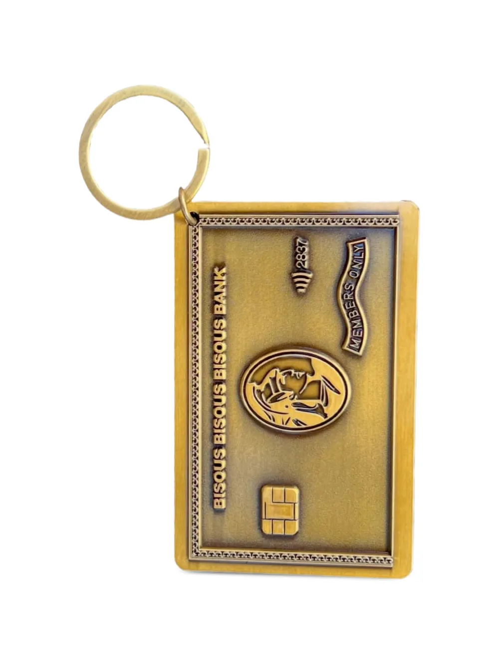 Bisous Skateboards La carte keyring - Oro