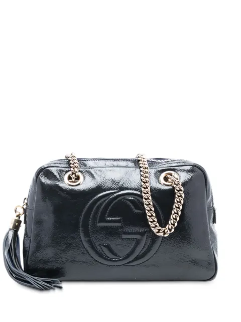 Gucci Pre-Owned 2016-2026 Patent Soho Chain Zip shoulder bag