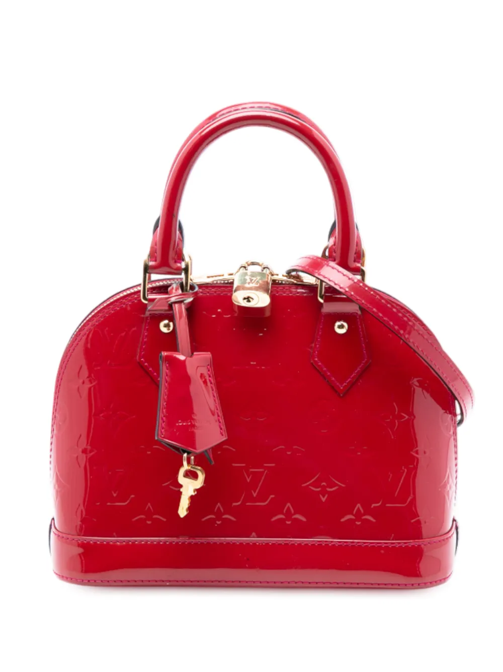 Louis Vuitton Pre-Owned 2013 Monogram Vernis Alma BB satchel - Rosso