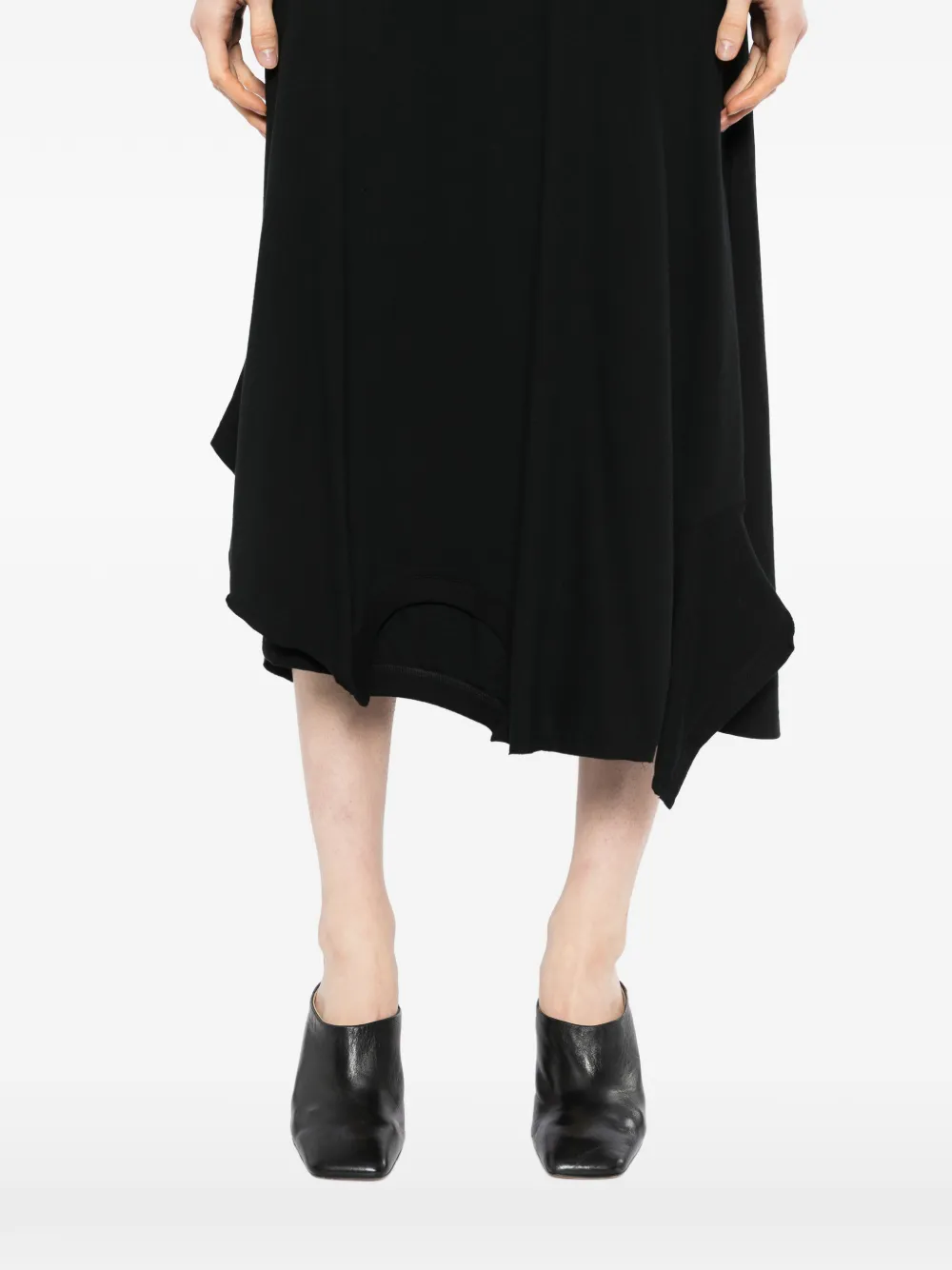 Undercover Asymmetrische rok metb andje Zwart