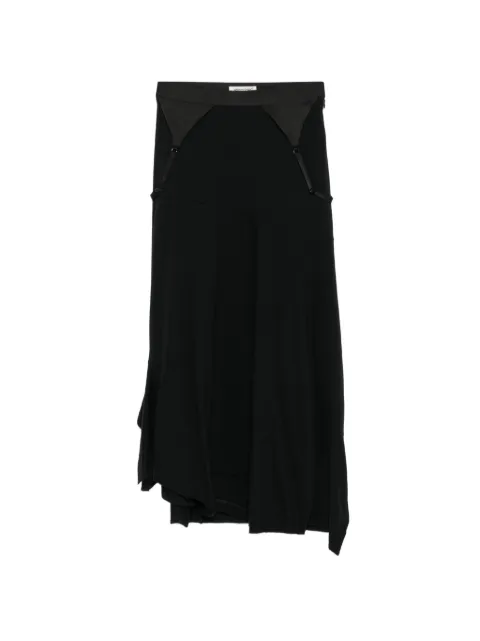 Undercover strap asymmetric skirt