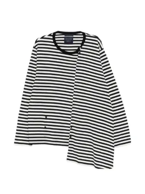 GOSHA RUBCHINSKIY Striped long-sleeve T-shirt | Black | FARFETCH ID