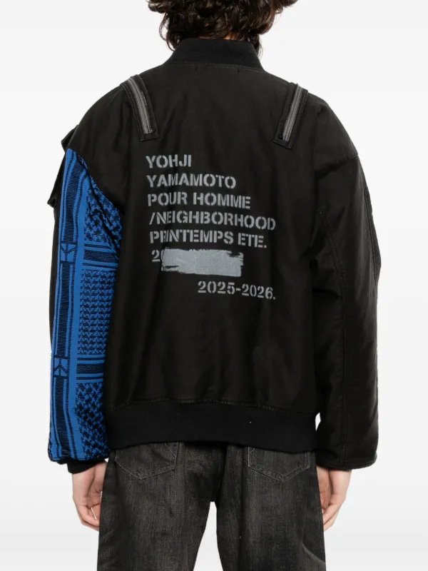 Yohji Yamamoto x Neighborhood A-1 Deck Jacket | Black | FARFETCH JO