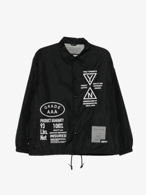 Yohji Yamamoto x Neighborhood veste à logo imprimé