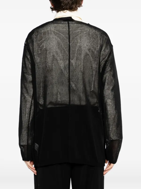 Yohji Yamamoto メッシュ Tシャツ | ブラック | FARFETCH JP