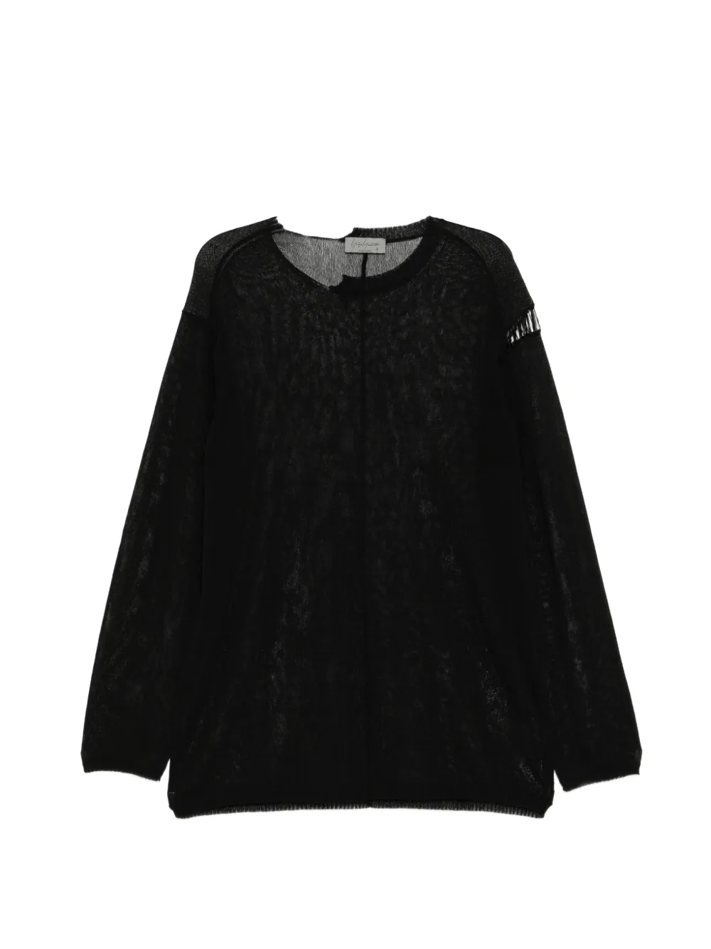 Yohji Yamamoto mesh T-shirt - Nero