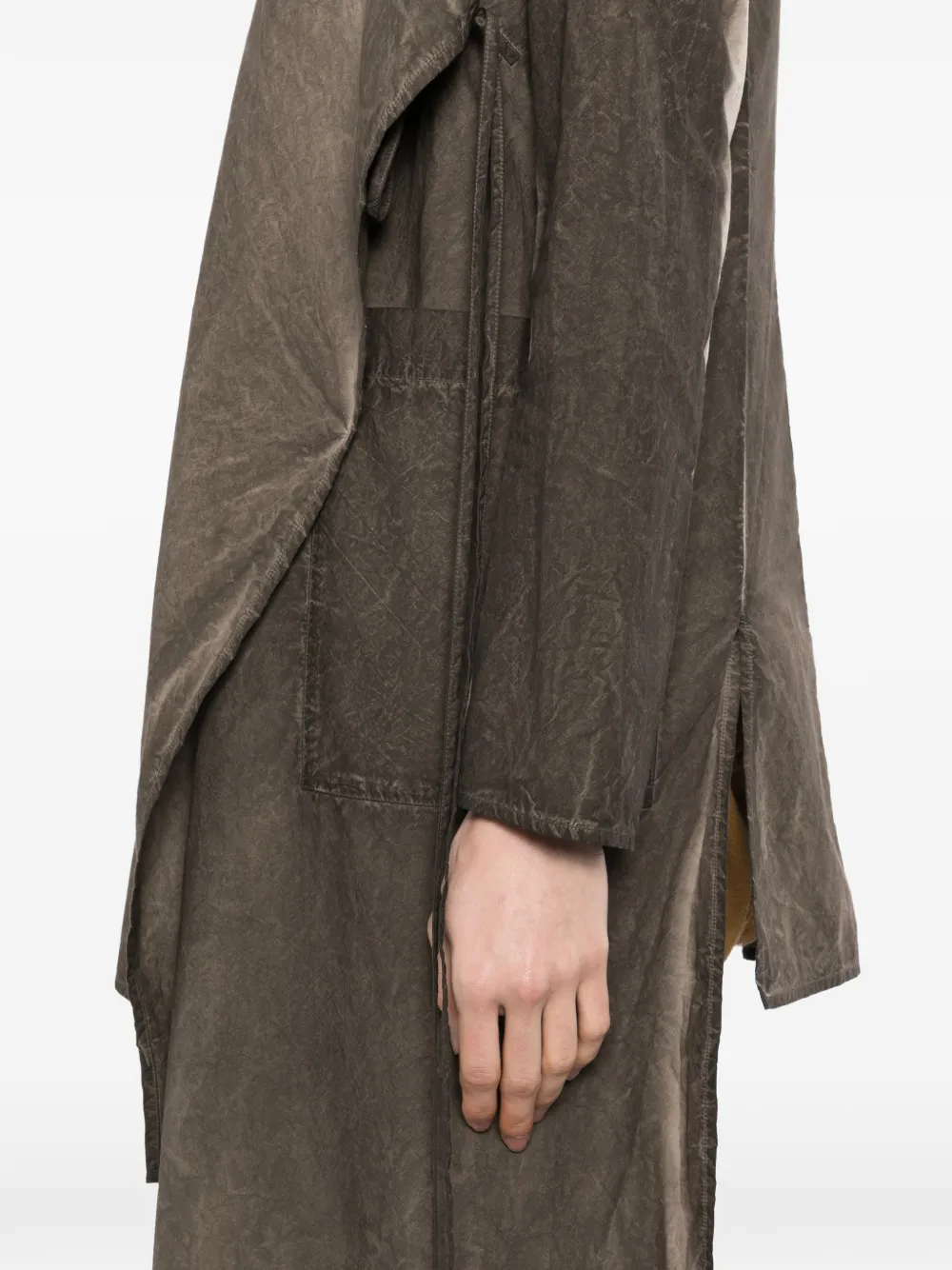 Uma Wang Gedrapeerd blouse Bruin