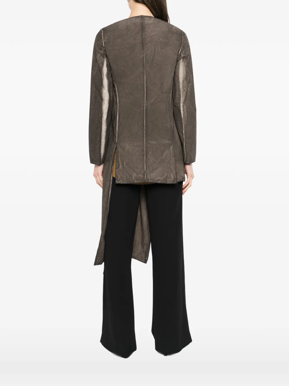 Uma Wang Gedrapeerd blouse Bruin